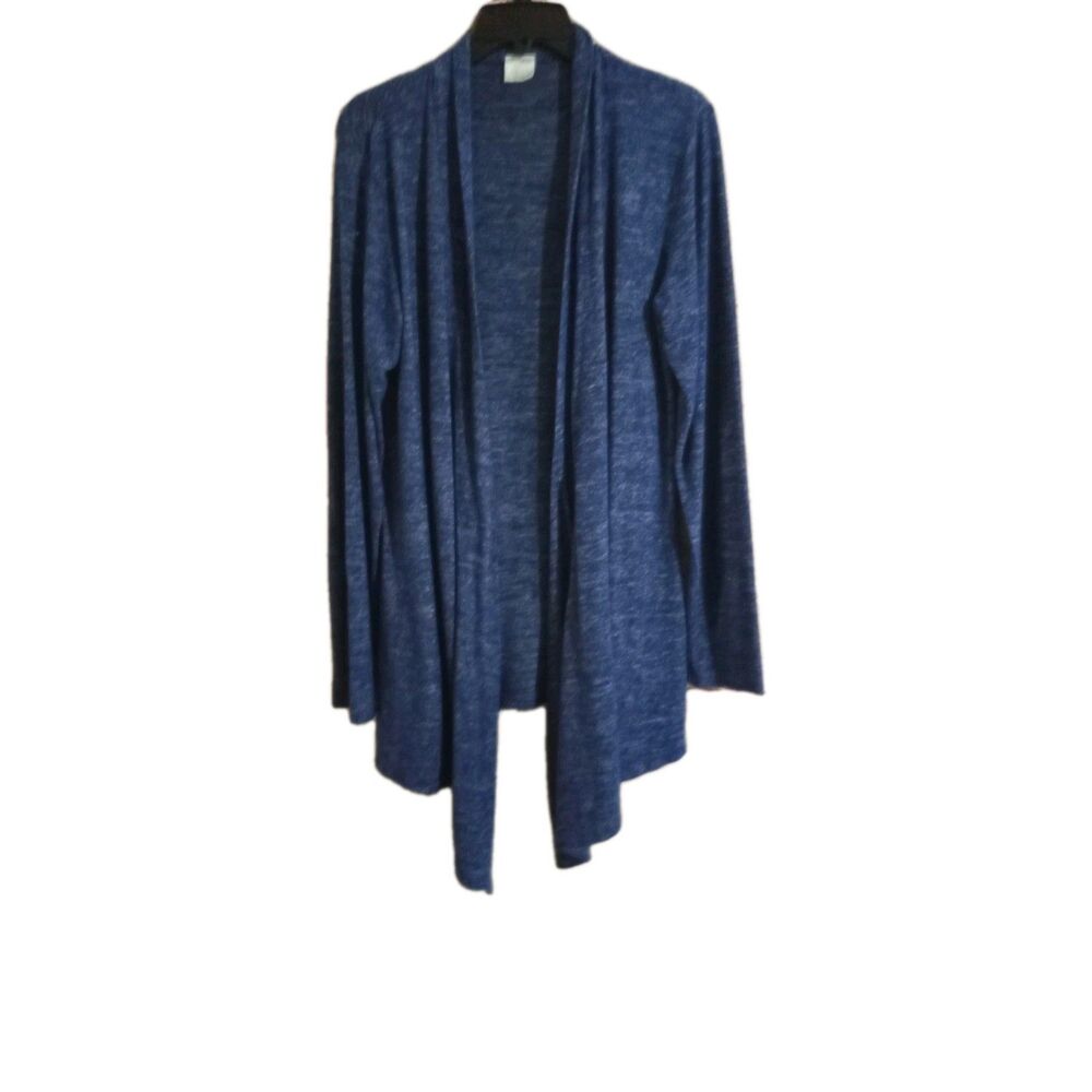 Hello Mello Cardigan Size Medium Blue Open Front Carefree Threads Fly Away